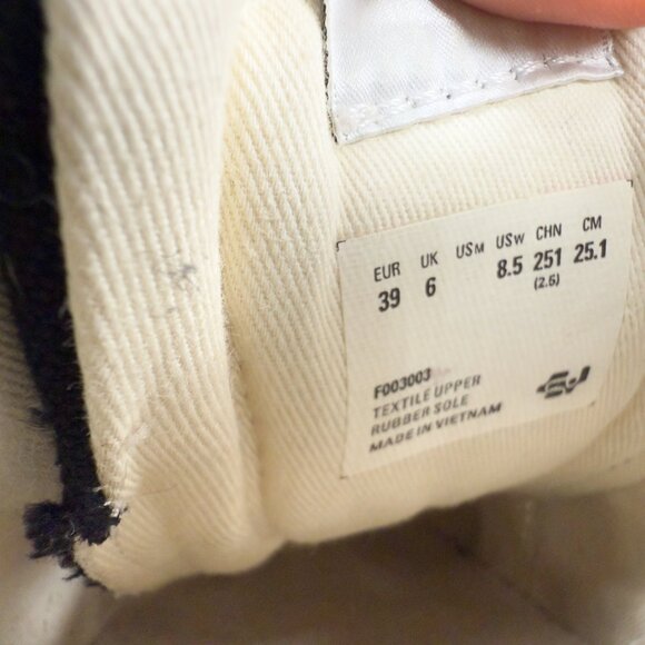 EYTYS Odessa Canvas‎ Low cut Black Sneakers White Luge Soles sz 8.5 - Picture 16 of 16